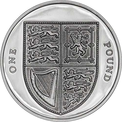 2008 Shield of Arms £1 Silver Proof Piedfort Coin | Chards