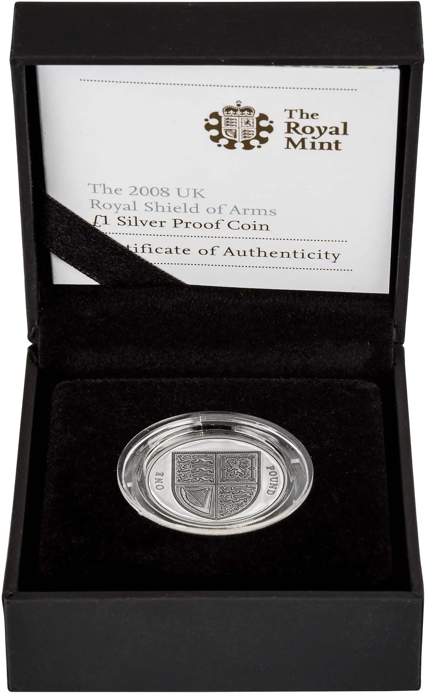 2008 Shield of Arms £1 Silver Proof Piedfort Coin | Chards