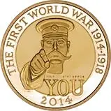 2014 Gold Proof £2 Coin Outbreak of WWI - Coin Only