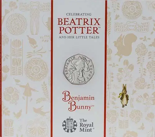 2017 UK Coin 50p BU Beatrix Potter - Benjamin Bunny 23080