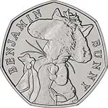 2017 UK Coin 50p BU Beatrix Potter - Benjamin Bunny
