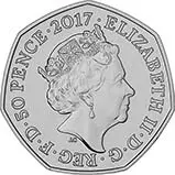 2017 UK Coin 50p BU Beatrix Potter - Benjamin Bunny 23081
