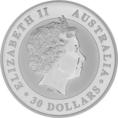 2011 Silver 1 Kilogram Kookaburra Coin Single Secondary Market Australia Perth Mint obverse