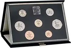1985 Base Metal Proof Annual Elizabeth II Pound Sterling  Coin Set United Kingdom The Royal Mint