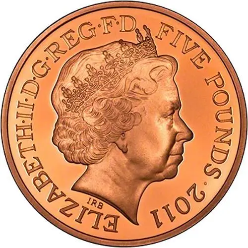 2011 UK Coin £5 / Crown Gold Proof Royal Wedding - William and Kate 21711