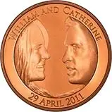 2011 UK Coin £5 / Crown Gold Proof Royal Wedding - William and Kate