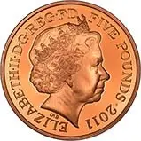 2011 UK Coin £5 / Crown Gold Proof Royal Wedding - William and Kate 21711