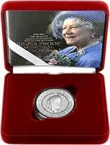 2002 UK Coin £5 / Crown Silver Proof Queen Mother Memorial 20448