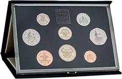 1986 Base Metal Proof Annual Elizabeth II Standard Pound Sterling  Coin Set United Kingdom The Royal Mint