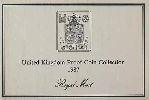 1987 Whole Coin Set UK Annual Proof - Standard 24535