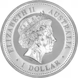 2009 Silver Uncirculated 1 Ounce Kookaburra 2007 Design  Coin Single Australia Perth Mint obverse