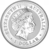 2009 Silver Uncirculated 1 Ounce Kookaburra 2008 Design  Coin Single Australia Perth Mint obverse