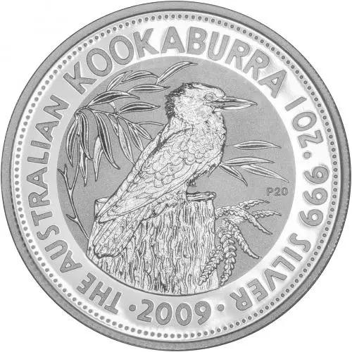 2009 Silver Uncirculated 1 Ounce Kookaburra 1990 Design  Coin Single Australia Perth Mint reverse