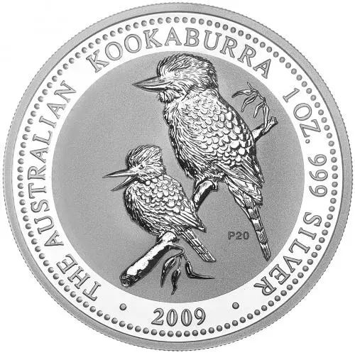 2009 Silver Uncirculated 1 Ounce Kookaburra  - Restrike 1999 Design reverse 1