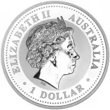 2009 Silver Uncirculated 1 Ounce Kookaburra  - Restrike 1999 Design obverse 1