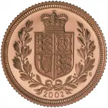 2002 QEII Golden Jubilee Gold Proof Half Sovereign - In Capsule