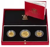 1996 Macau Year of the Rat 3 Coin Gold Proof Set