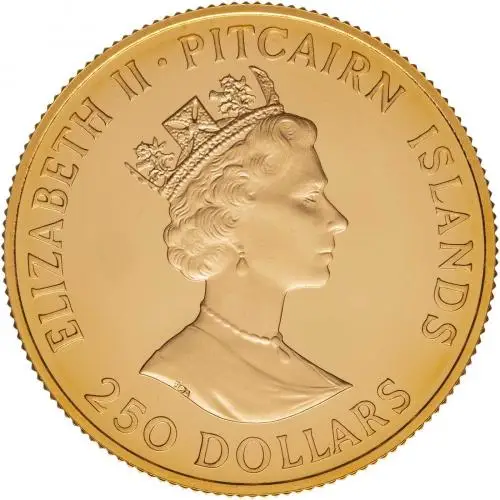 1988 Gold Proof 150th Anniversary of the Constitution $250  Coin Single Pitcairn Islands obverse
