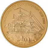 1988 Gold Proof 150th Anniversary of the Constitution $250 - Pitcairn Islands