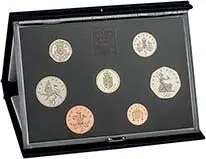 1988 Base Metal Proof Annual Elizabeth II Standard Pound Sterling  Coin Sets United Kingdom The Royal Mint