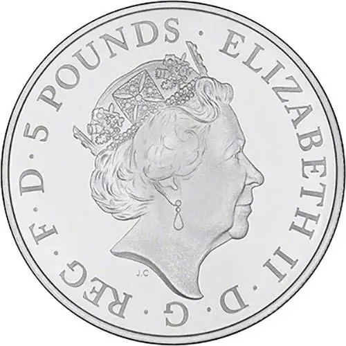 2015 UK Coin £5 / Crown Silver Proof The Christening of Princess Charlotte 21776