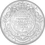 2015 UK Coin £5 / Crown Silver Proof The Christening of Princess Charlotte