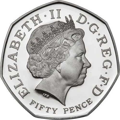2011 UK Coin 50p Silver Proof WWF 50th Anniversary 23281