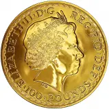 2013 Britannia 1 oz Gold Bullion Coin obverse chards image crop
