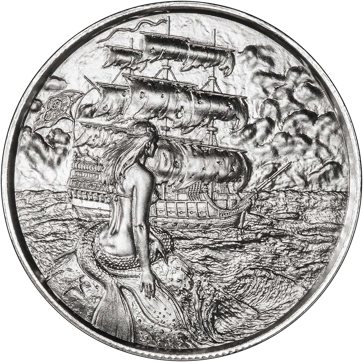 Silver Pirate 2 oz Bullion Round Siren | Chard
