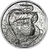 2 oz Silver Round Pirate Bullion Serpent