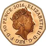 2016 UK Coin 50p Gold Proof Beatrix Potter - 150th Anniversary 20634