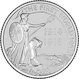 2014 UK Coin £20 BU Outbreak of WWI 21616