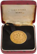 1969 150th Anniversary of the Founding of Singapore $150 Gold Coin 