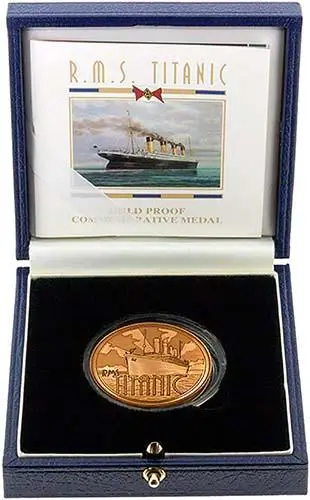 1997 Gold Medallion RMS Titanic 24126
