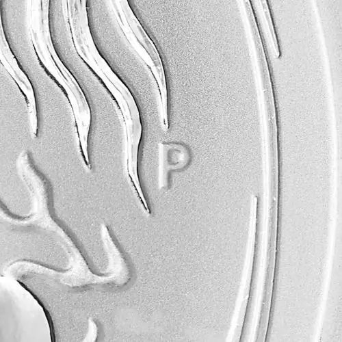 2012 Silver 1 Ounce Lunar Year of the Dragon  Coin Single Australia Perth Mint p mint 