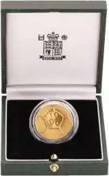 1996 Gold Proof Football £2 Royal Mint Coin with box