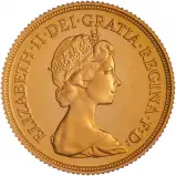 1982 Gold Proof Full Sovereign Elizabeth II Coin Without Box Without Cert United Kingdom The Royal Mint Second Portrait obverse