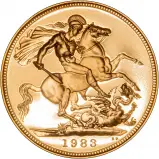 1983 Gold Sovereign Elizabeth II Proof Capsule Only