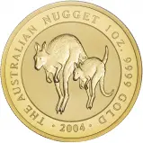 2004 Gold 1 oz Kangaroo Nugget $100 Perth Mint Bullion Coin