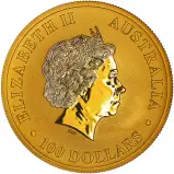 2011 Gold 1 oz Kangaroo Nugget $100 Perth Mint Bullion Coin obverse