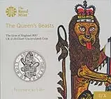 2017 UK Coin £5 / Crown BU Queen's Beasts - Lion of England 21275