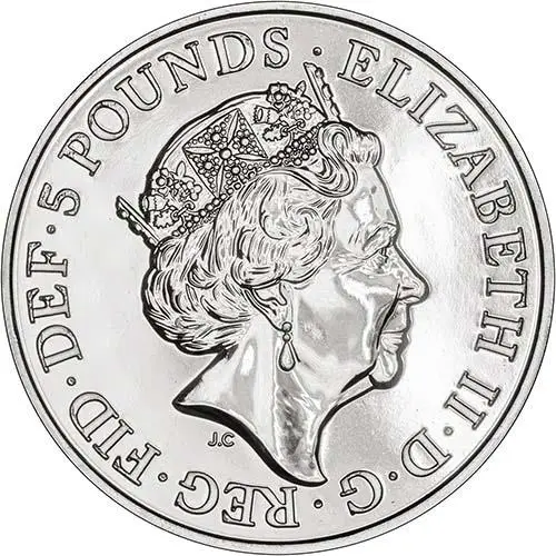 2017 UK Coin £5 / Crown BU Queen's Beasts - Unicorn of Scotland 22994