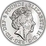 2017 UK Coin £5 / Crown BU Queen's Beasts - Unicorn of Scotland 22994