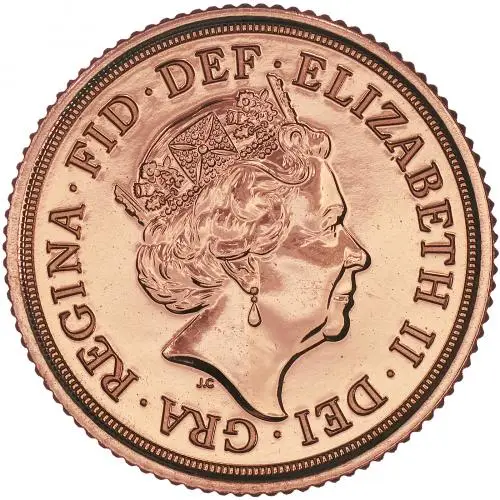 2016 Gold Half Sovereign Bullion Coin obverse