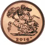 2016 Gold Half Sovereign Bullion Coin