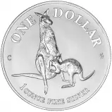 1996 Royal Australian Mint 1 oz Silver Kangaroo Bullion Coin