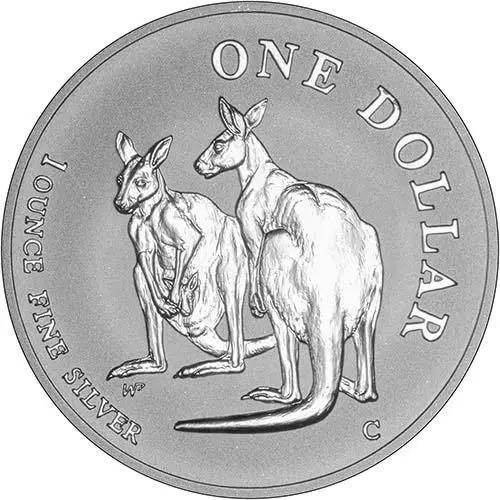 1999 1 oz Silver Coin Kangaroo Bullion 24713
