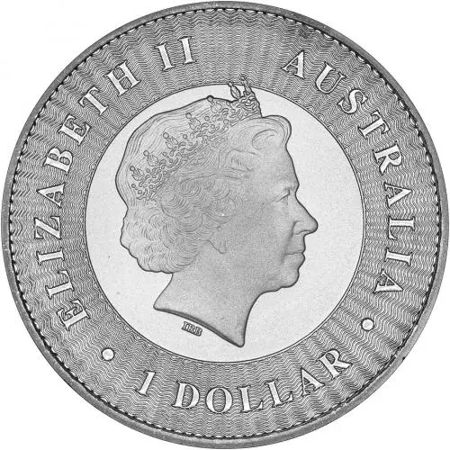 2016 Silver Bullion Ungraded 1 Ounce Kangaroo  Coin Australia Perth Mint obverse