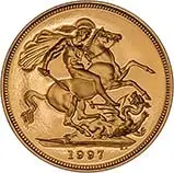 1997 Gold Proof Sovereign Elizabeth II - In Capsule