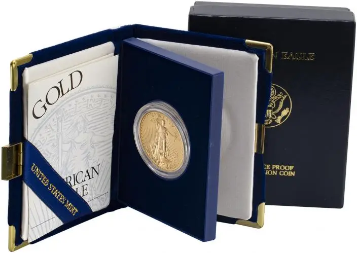 1995 Gold 1 Ounce Coin Single United States of America Open Box